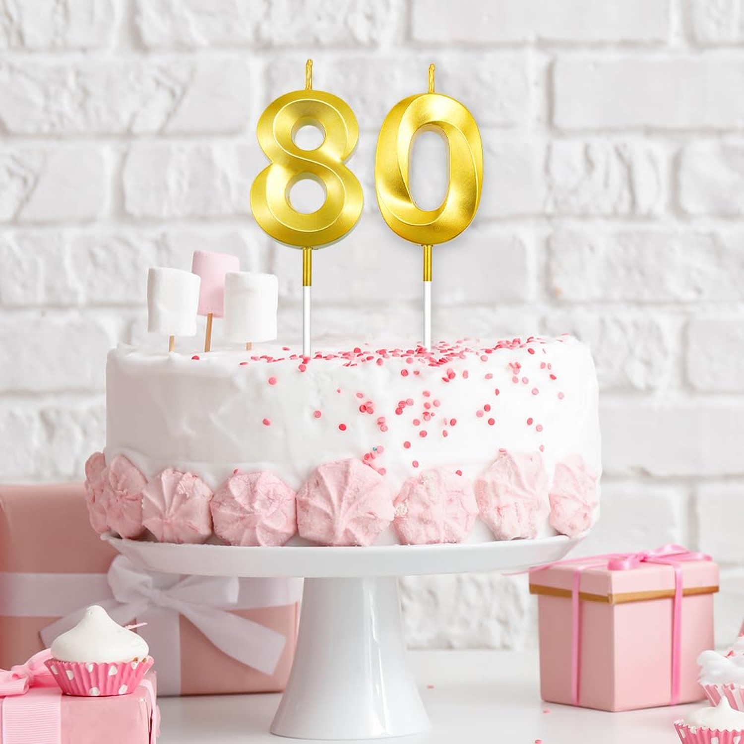 80th Birthday Candles Happy 80th Birthday Cake Topper 80th Birthday Decoratio…