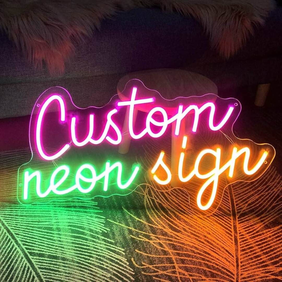 Customizable Neon Light Sign – Personalized LED Wall Art for Business or Home