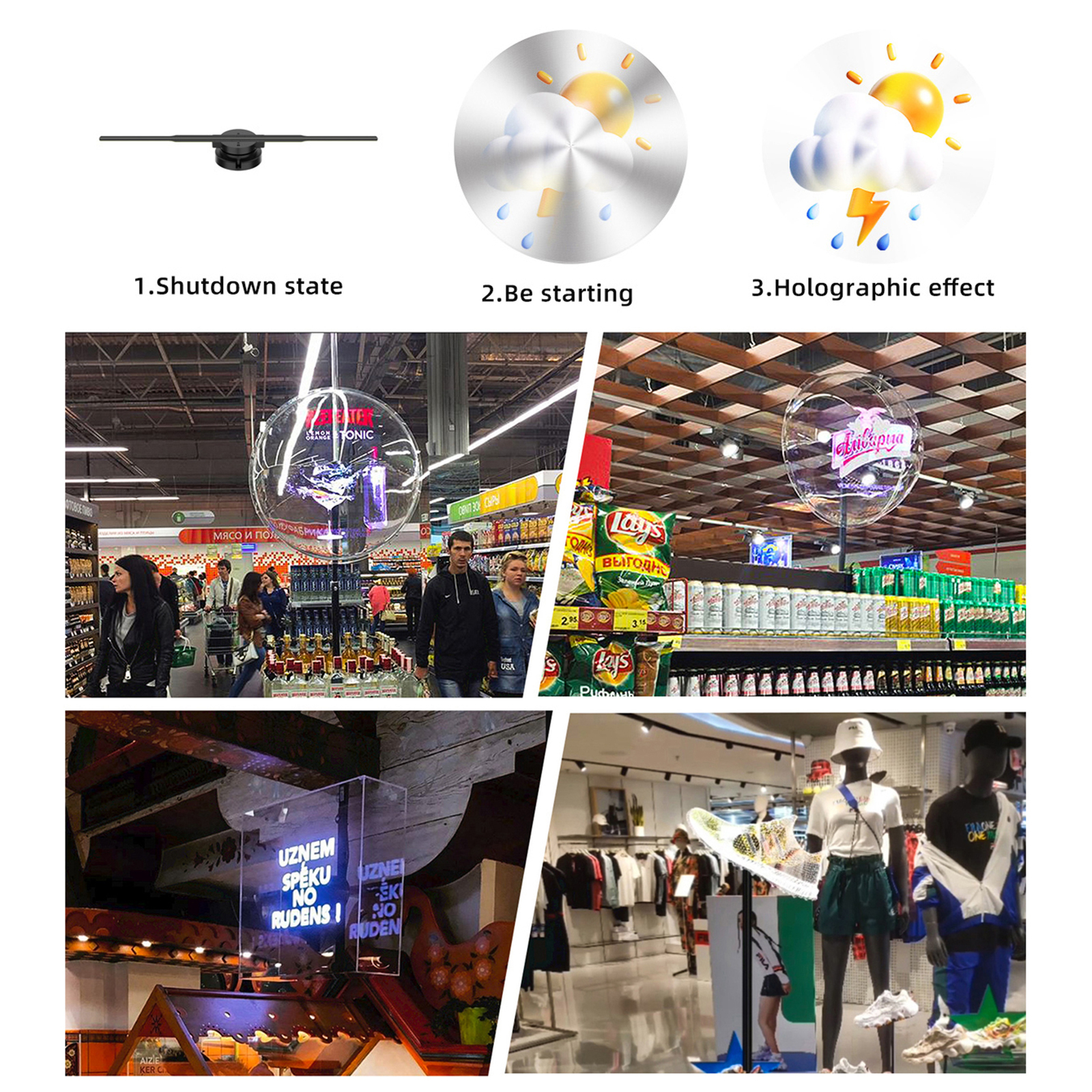 PD42 3D Advertising Display Fan Wall-mounted Player 3D D7Y6