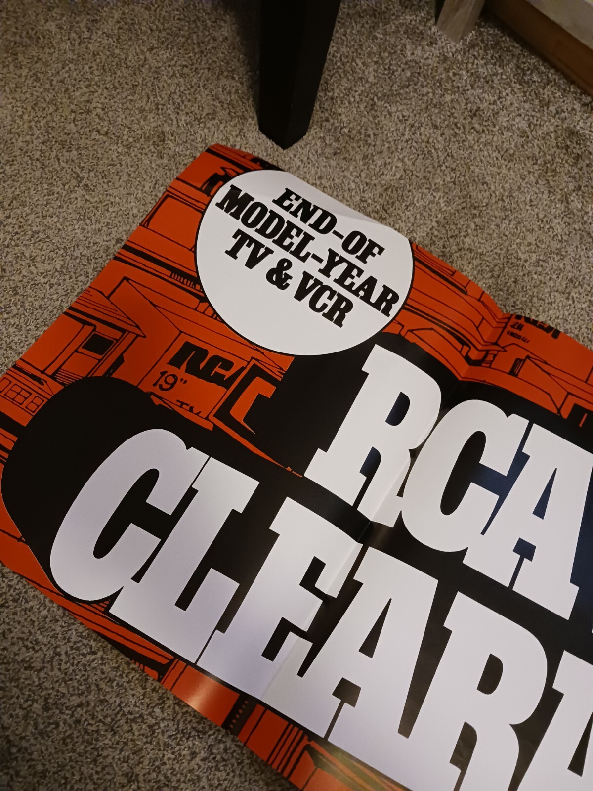 RCA Factory Clearance Sale Banner Advertising 19×57″