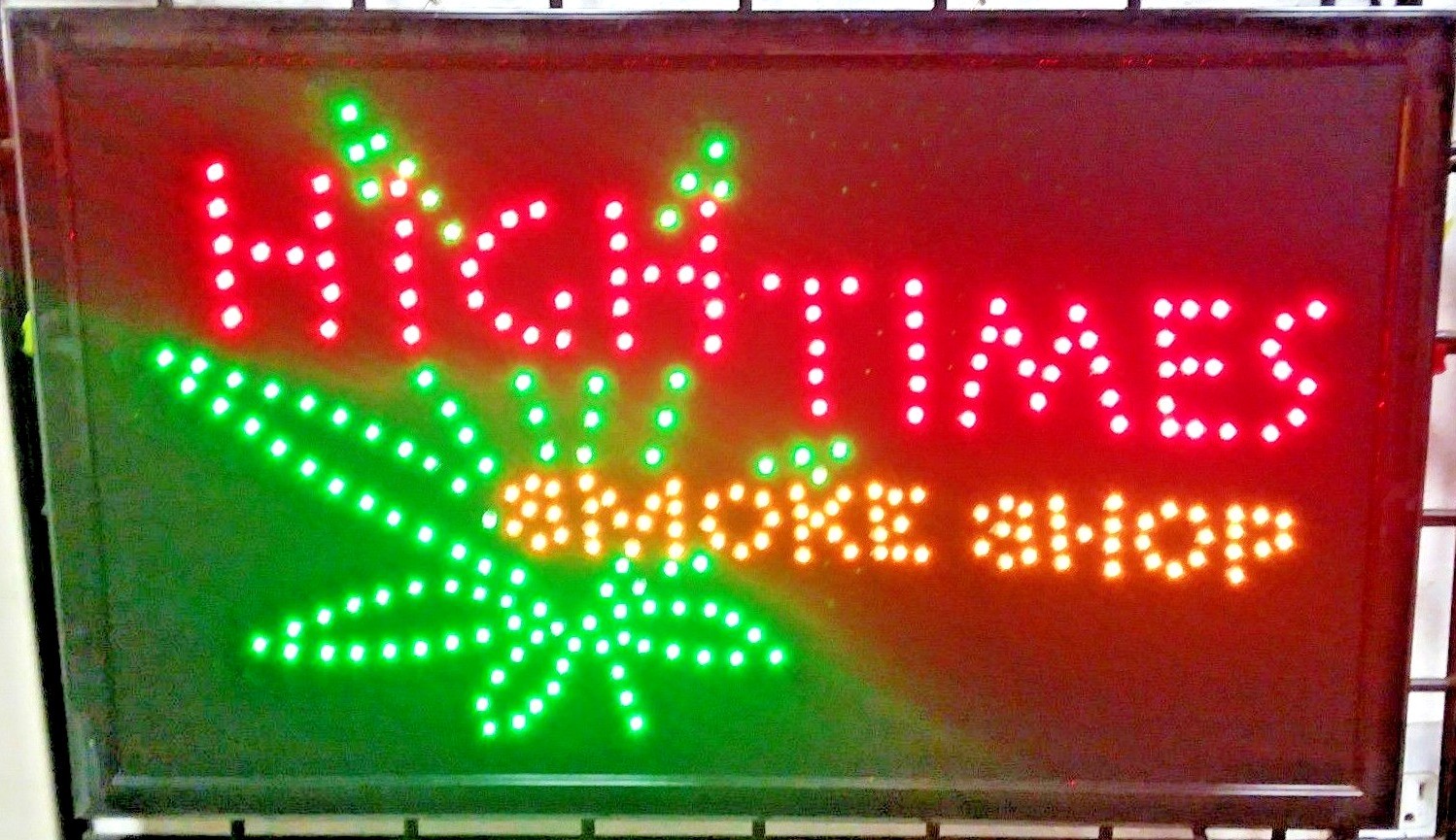 Bright Animated Motion Running Large Led Light High Time Smoke Shop Picture Sign
