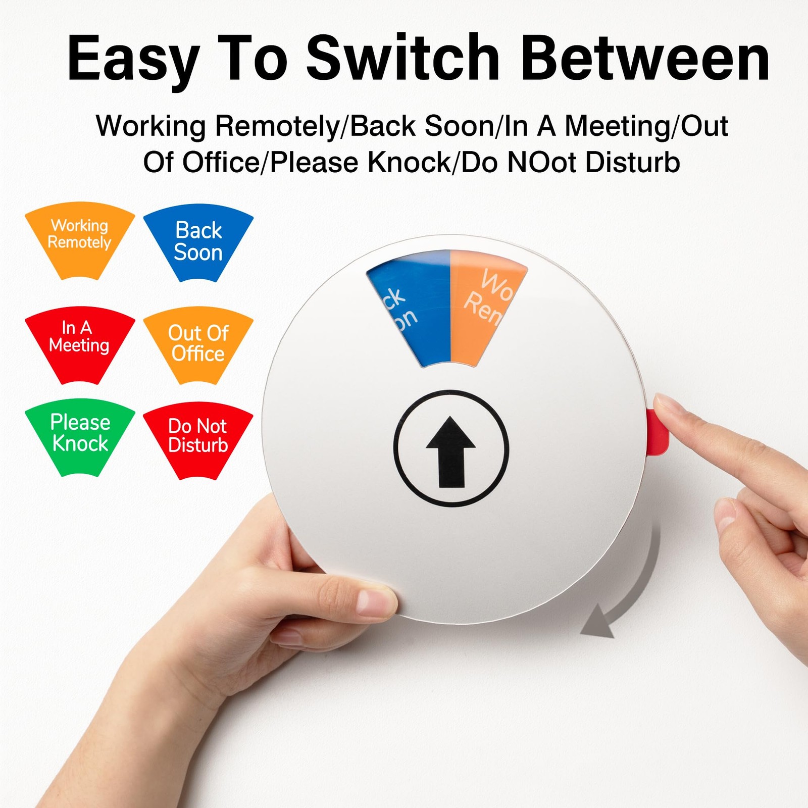 2 Pack Office Door Sign Privacy – Do Not Disturb/Out of Office/In A Meeting/B…