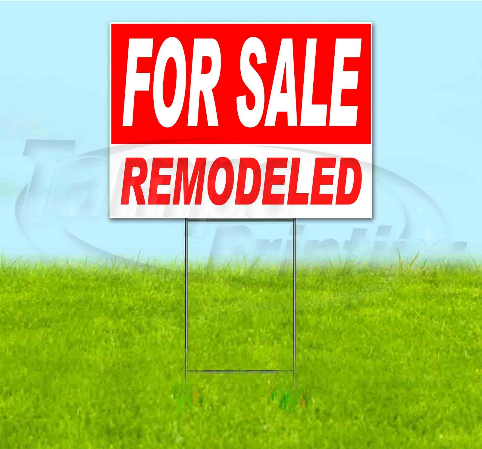 FOR SALE REMODELED 18×24 Yard Sign WITH STAKE Corrugated Bandit USA BUSINESS