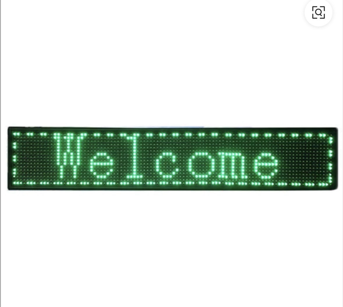 Programmable LED Welcome Message Display Sign Board, Black Exterior LED
