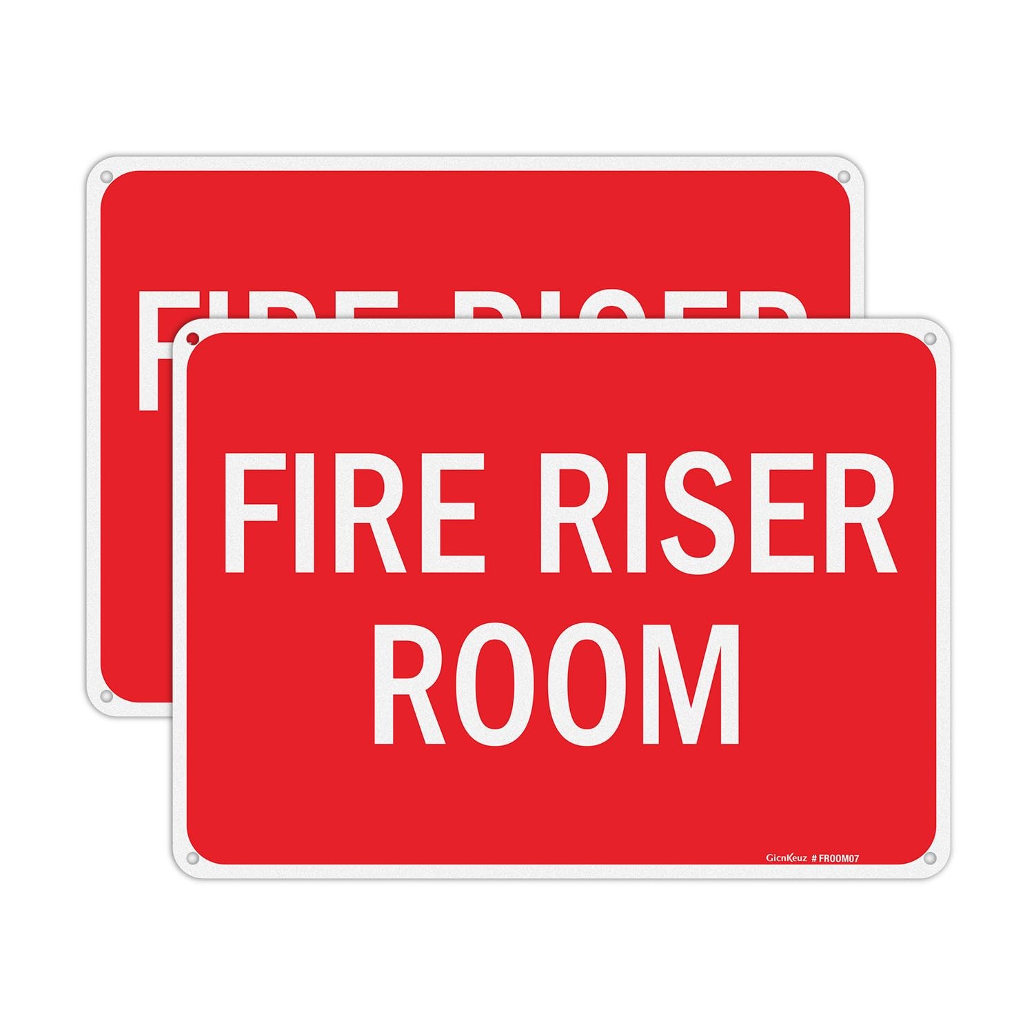 Fire Riser Room signs,14 x 10 Inches Safety Sign .040 Reflective Aluminum,Wat…