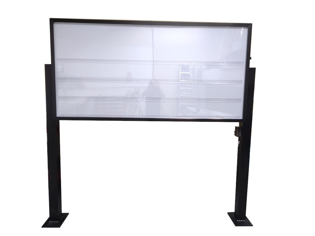 Protected Double-sided marquee signs With poles (Manufacturing in all sizes)