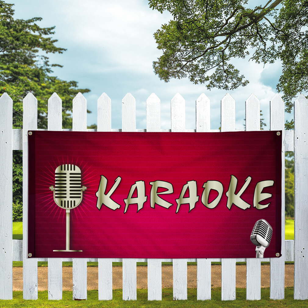 Vinyl Banner Multiple Sizes Karaoke Outdoor Advertising Printing Hobbies Outdoor
