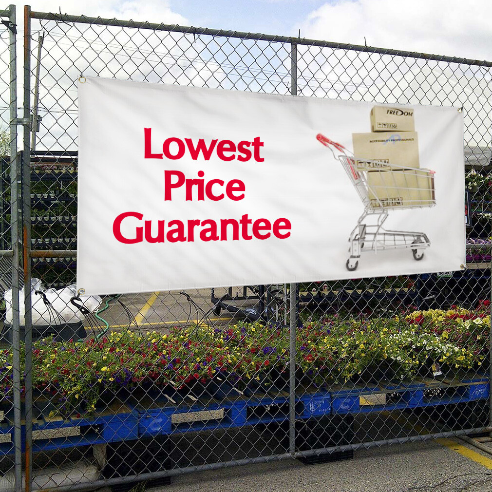 Vinyl Banner Multiple Sizes Lowest Price Guarantee Advertising Printing Business