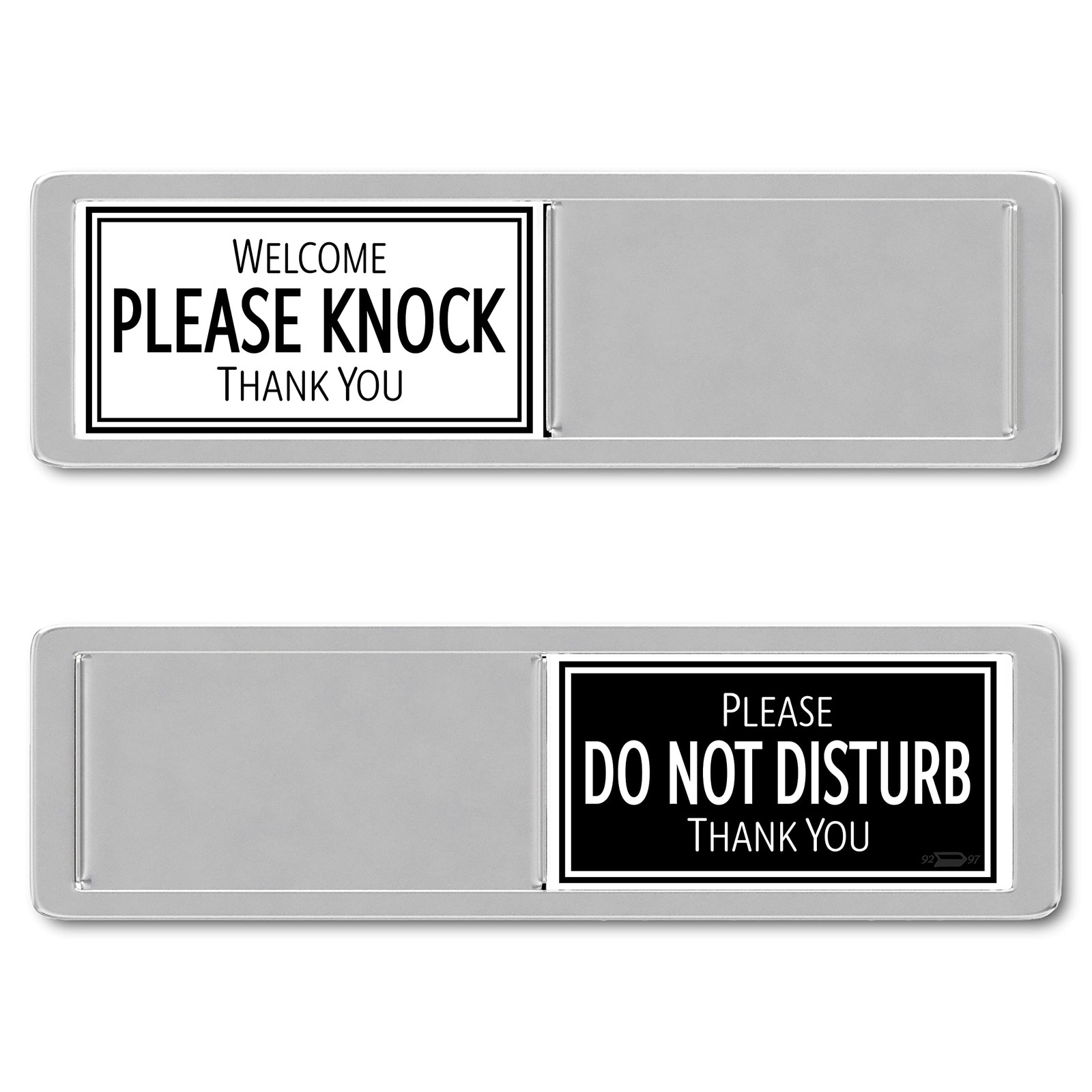 Black White Please Do Not Disturb Sign, Welcome Please Knock Office Decor, D…