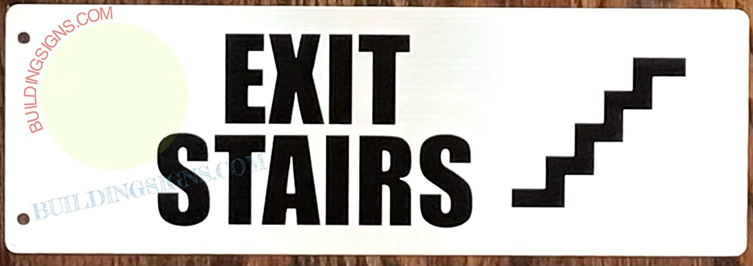 EXIT Stairs Sign-Two-Sided/Double Sided Projecting, Corridor-REF24-1027