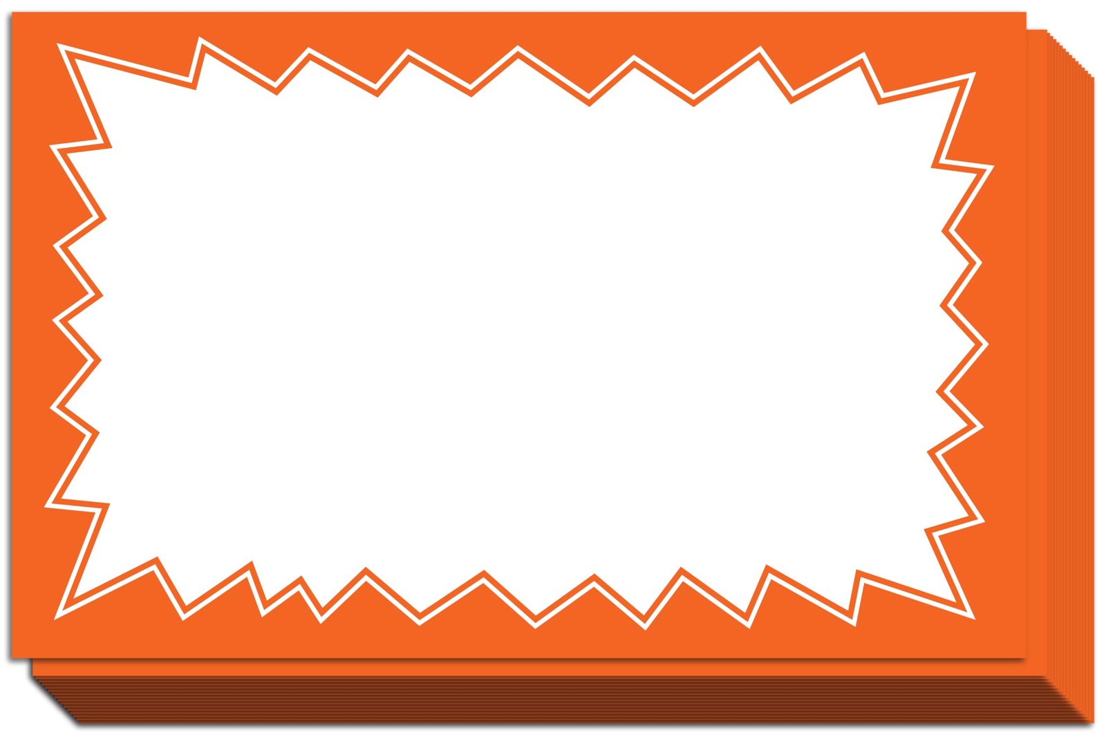 Sale Signs for Retail Stores 50pcs, 3.5″ x 5.5″ x 5.5″, Orange