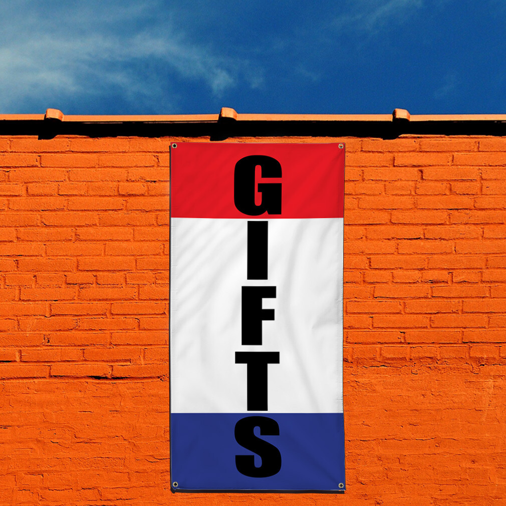 Vertical Vinyl Banner Multiple Sizes Gifts Weatherproof Industrial Yard Signs