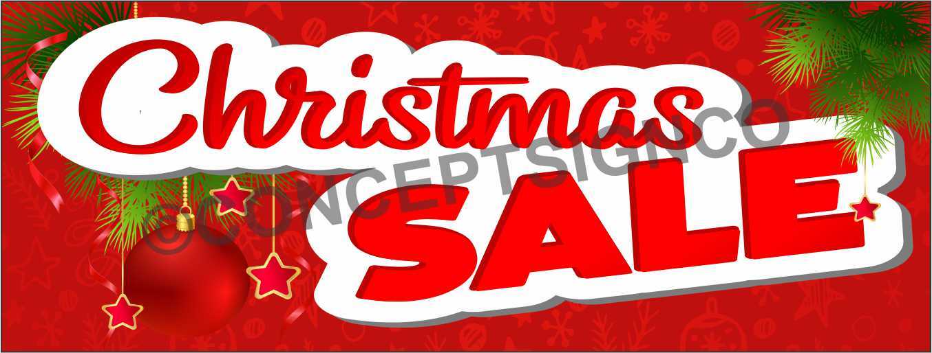 2’X5′ CHRISTMAS SALE BANNER Signs Merry Holidays Seasons Black Friday Winter