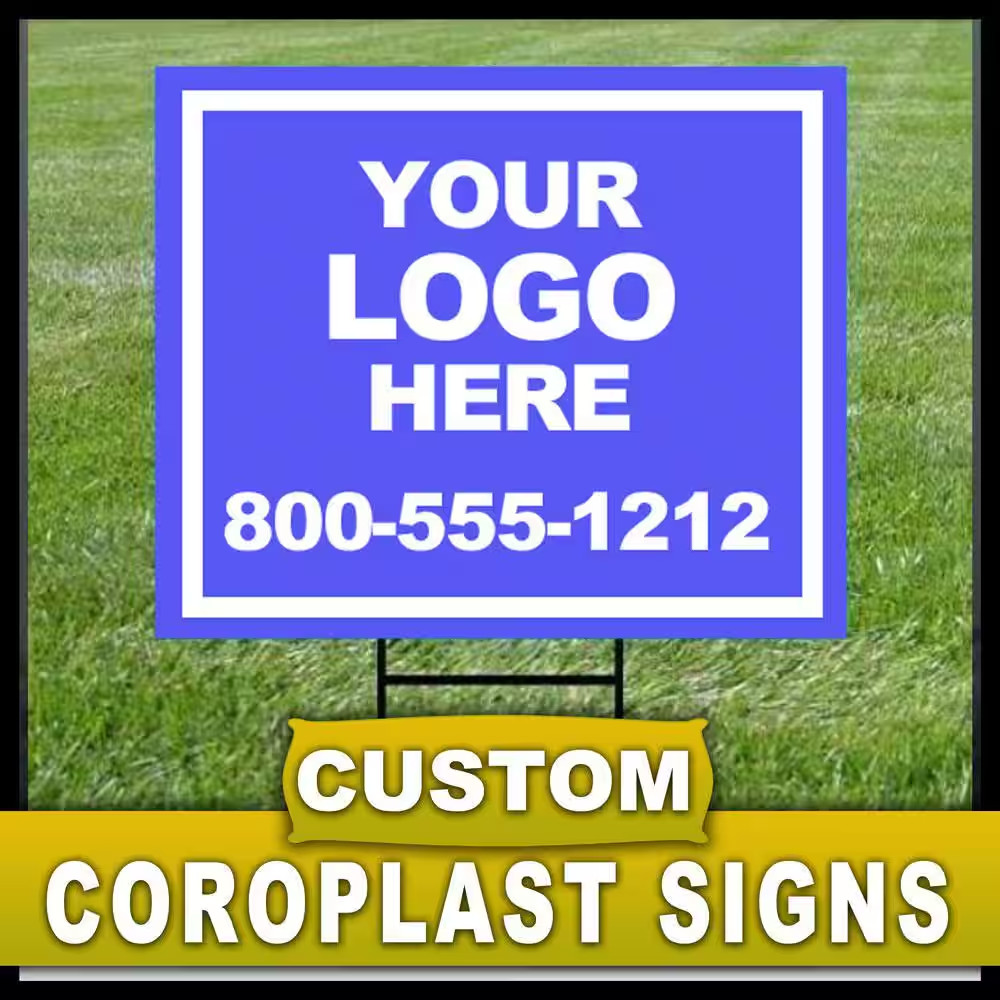 12 In. X 18 In. Custom Coroplast Sign