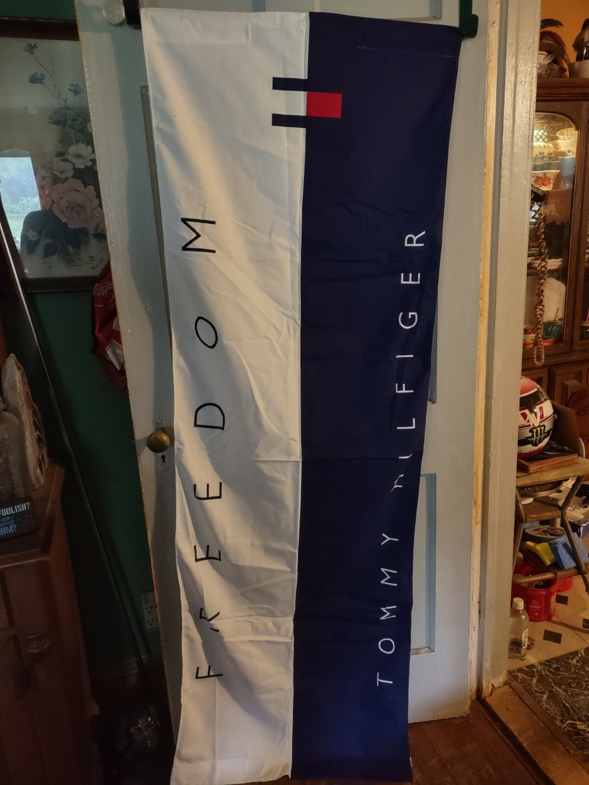4 Vintage Tommy Hilfiger Advertising Cloth Banners Store Display 68″ x24″
