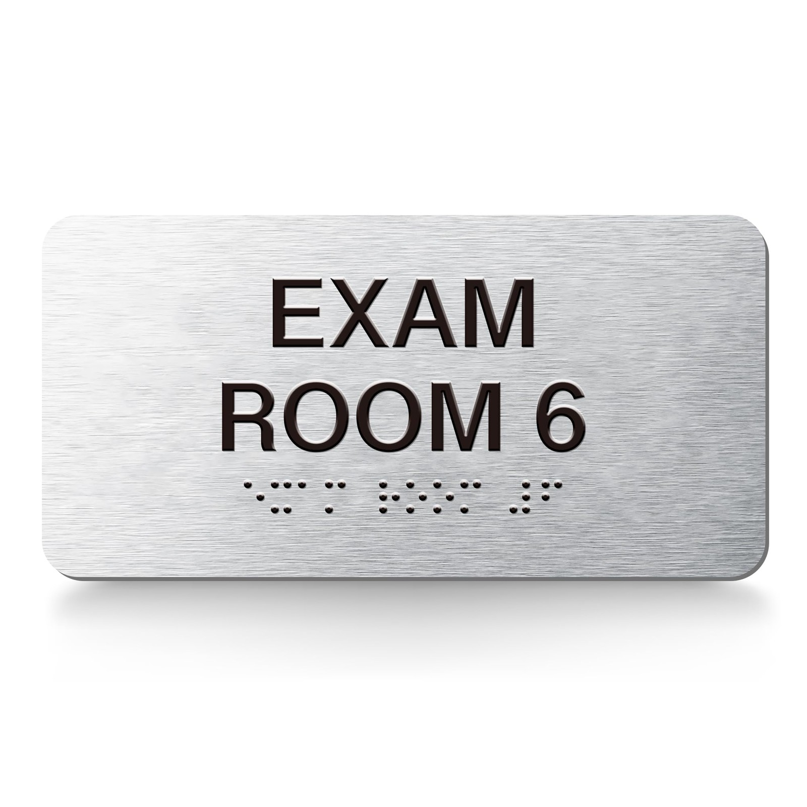 Exam Room Signs with Raised Text & Grade 2 Braille –, ADA Compliant, 7 Varian…