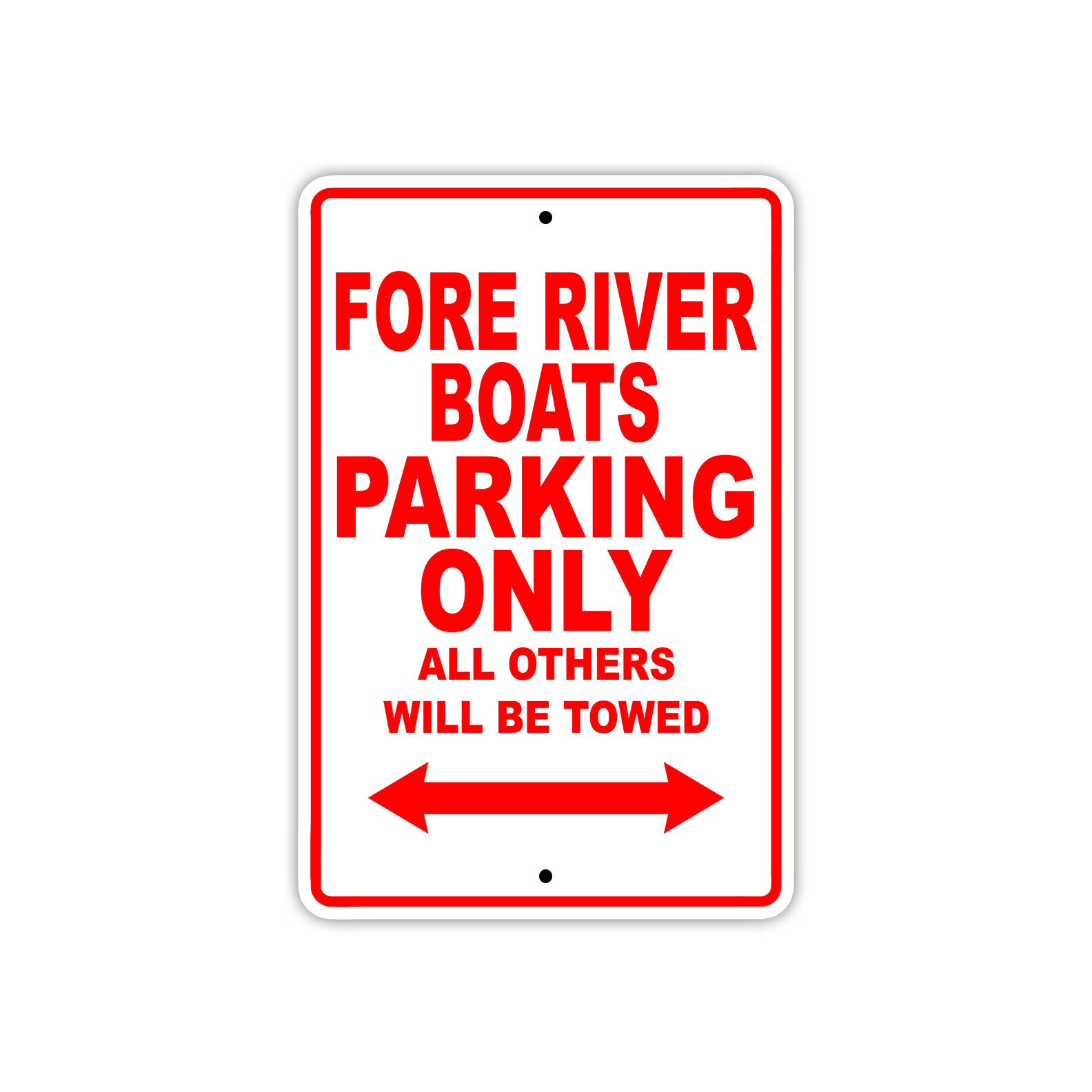 Fore River Boats Parking Only Boat Ship Yacht Marina Lake Dock Aluminum Tin Sign