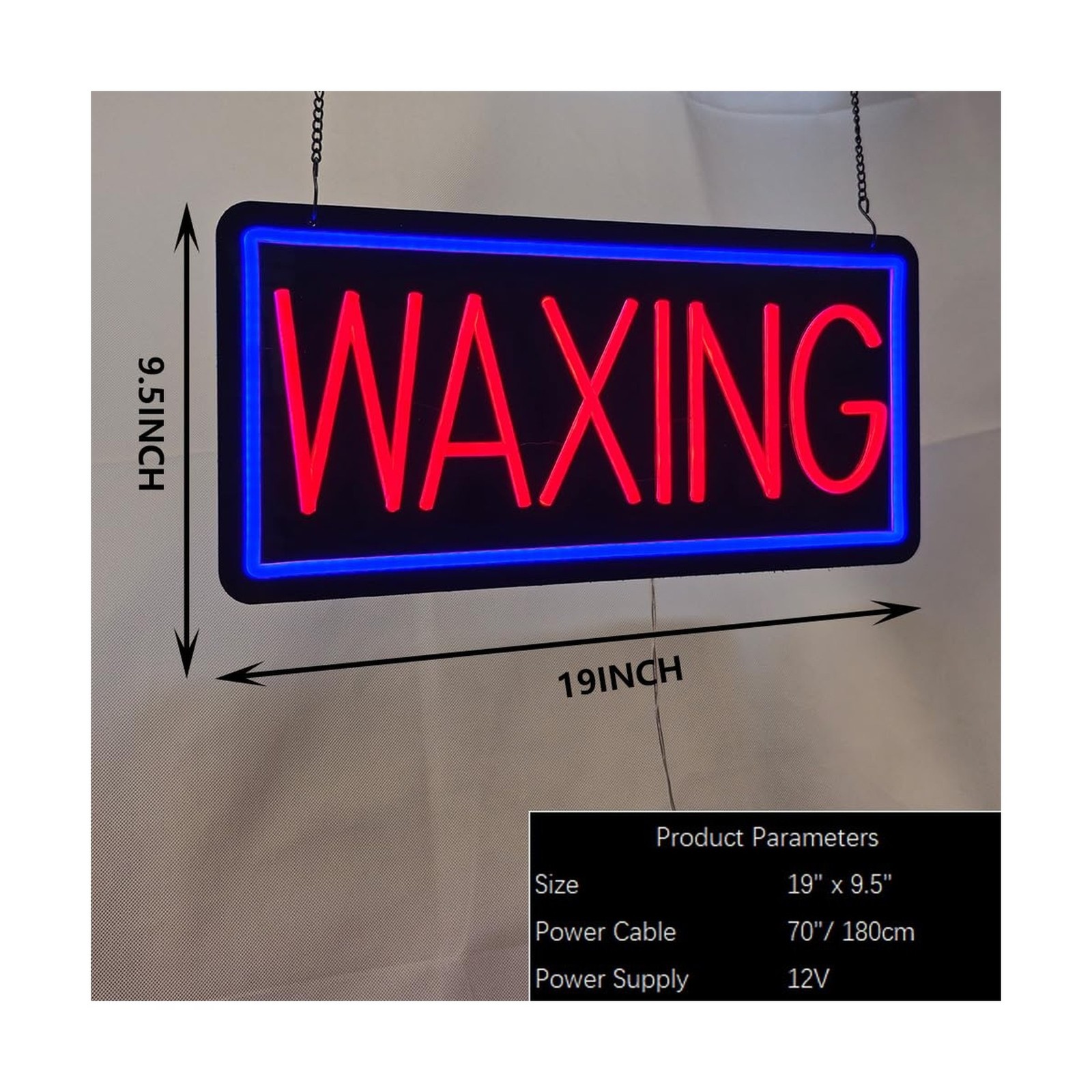 Sparrkirrt Waxing LED Neon Sign – Acrylic Beauty Salon Decor