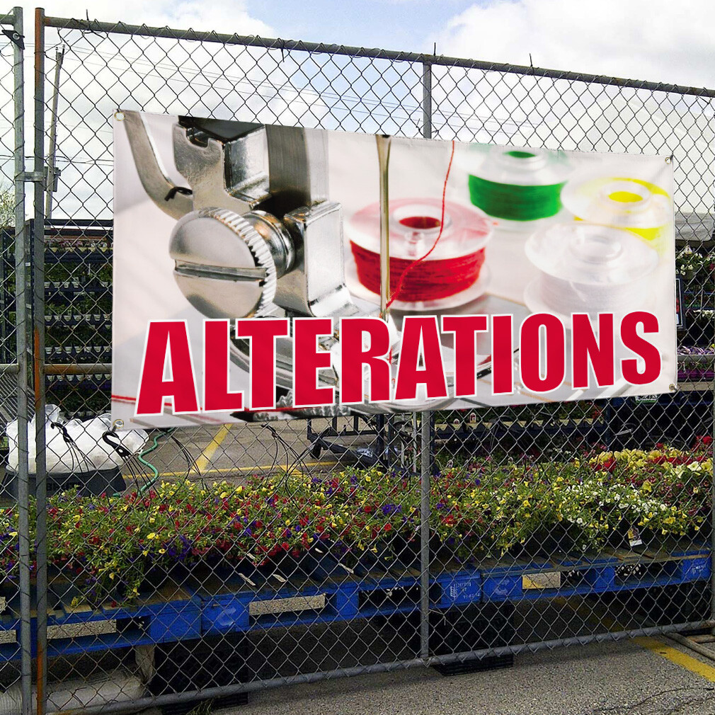 Vinyl Banner Multiple Sizes Alterations Outdoor Advertising Printing B Business