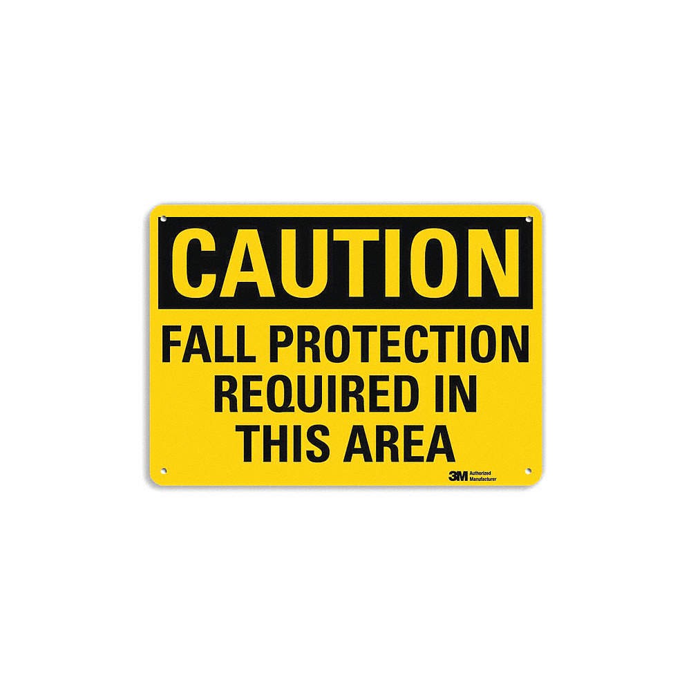 LYLE U4-1300-NP_14X10 Caution Sign,10 inx14 in,Plastic 44UL86