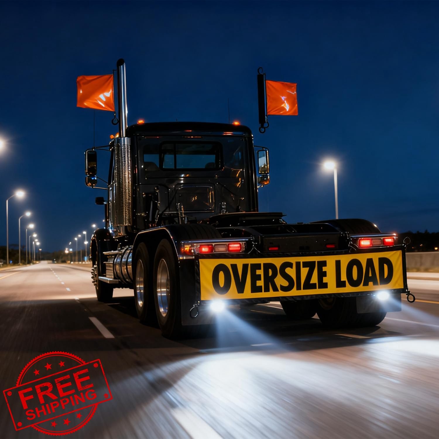 Youlina Oversize Load Banner 18″x84″