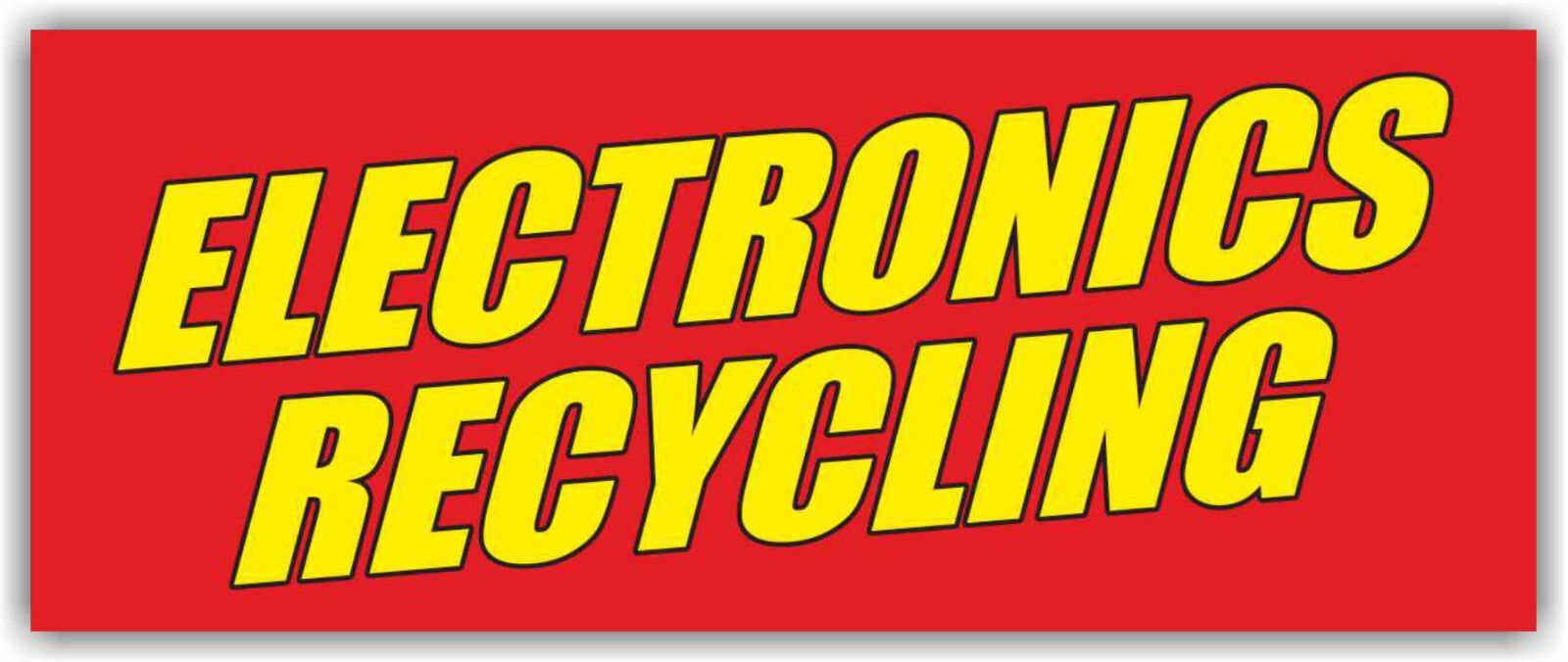 ELECTRONICS RECYCLING Advertising Banner Vinyl Mesh Sign Appliances Service