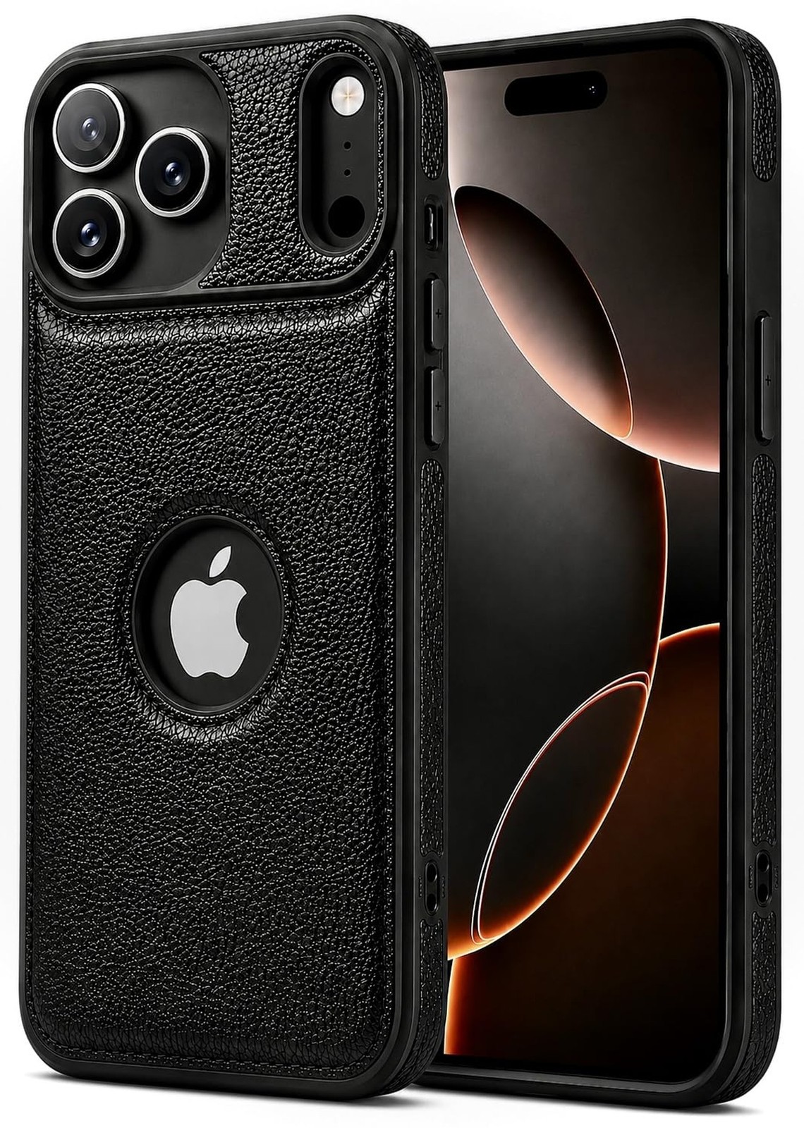 Premium Vintage Leather Case for iPhone 17 Pro Max, Hand-Stitched PU Leather …