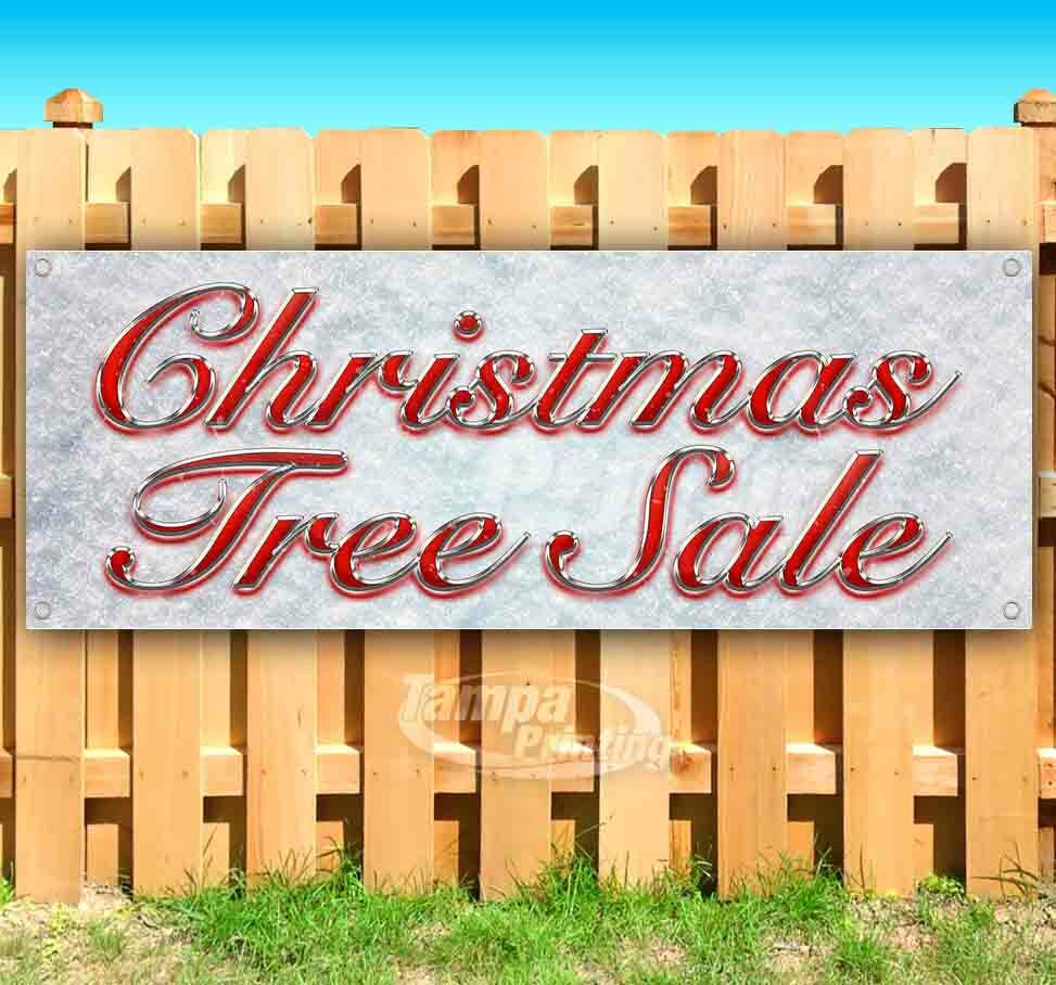 CHRISTMAS TREE SALE Advertising Vinyl Banner Flag Sign Many Sizes Available USA