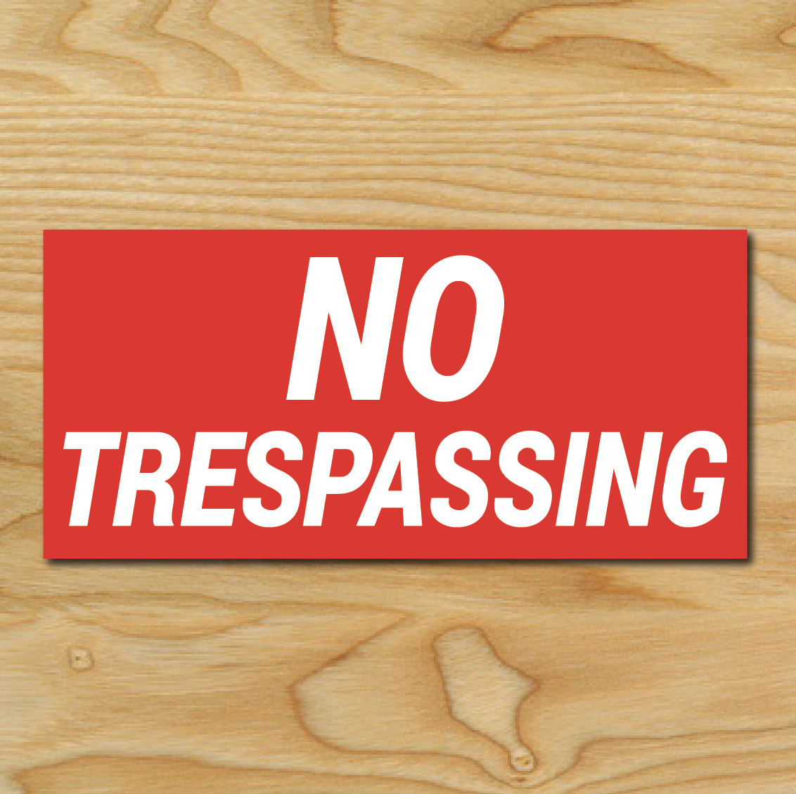 (1) NO TRESPASSING Sign Sticker Business Window Door Decal Store 2.75″x5.75″ NEW