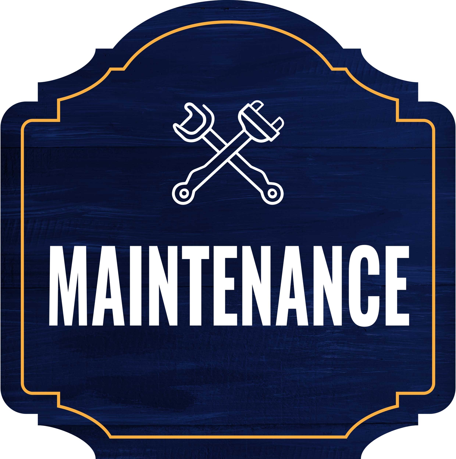 Heritage Plus Maintenance Wall or Door Sign | Office Warning Signage