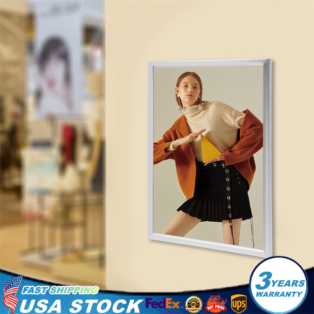 24″x36″ LED Backlit Poster Frame Art Picture Light Box Advertising Display Frame