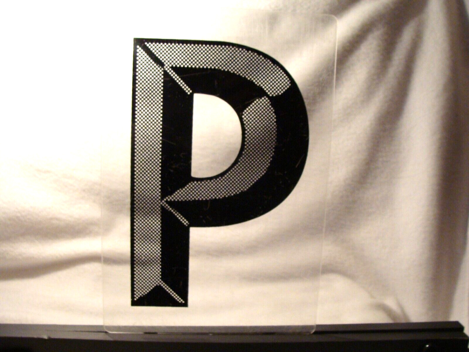 E-Z Change 8″ Marquee Sign Letter 3-D Style Letter “P” Used