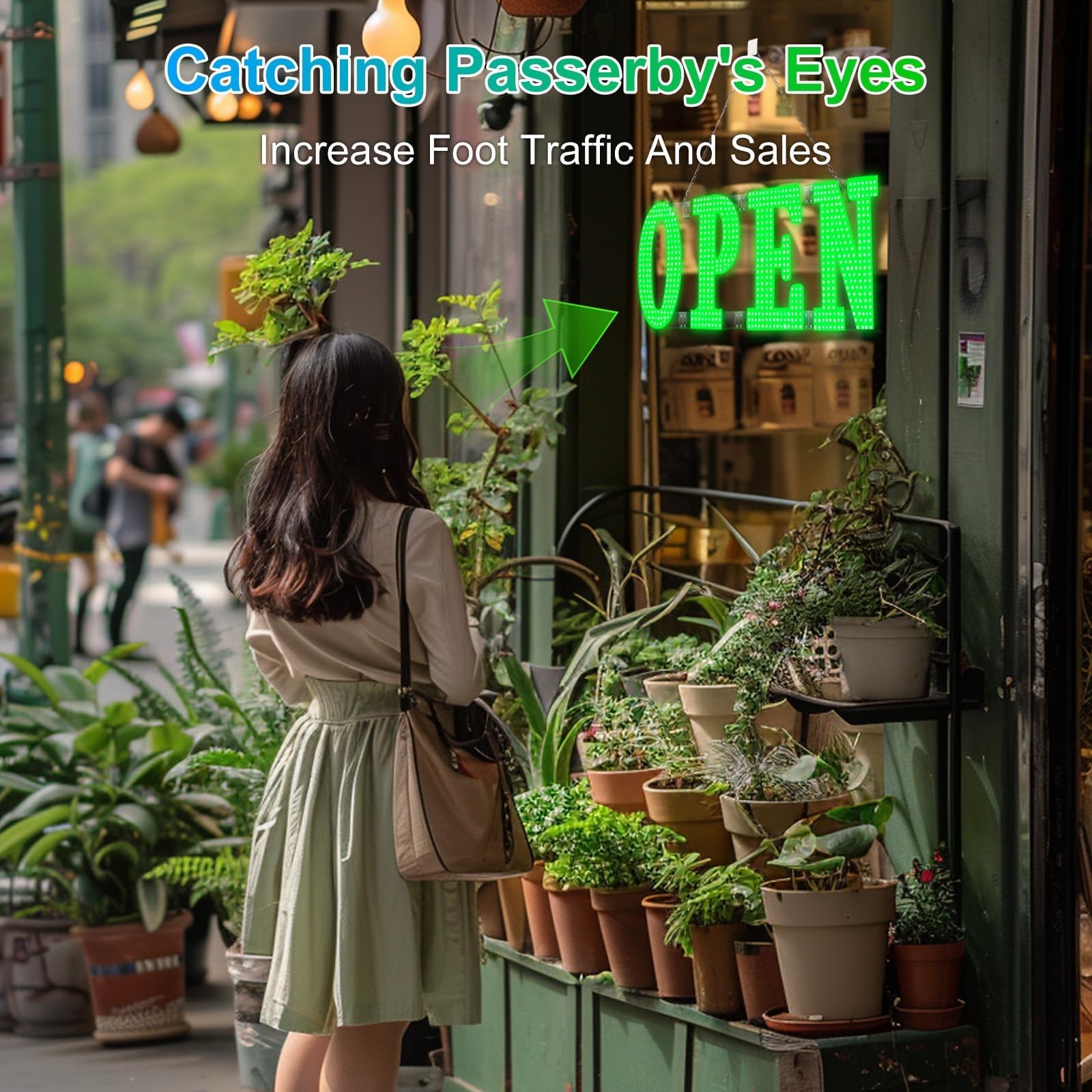 40″x14″ Large LED Open Signs for Business Super Bright Unique Design Open Sig…