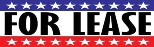 For Lease | Vinyl Banner w/ Grommets | 2.5’H x 8’W