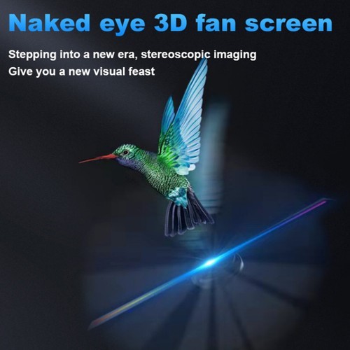 3D Holographic Projector 244-LED Hologram Fan Advertising Player Kit w/ Control!