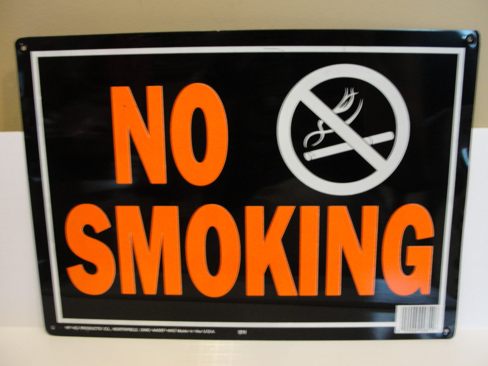HY KO Products 811 “No Smoking” Sign 10″ x 14″