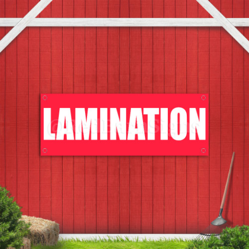 Lamination Indoor Outdoor Vinyl Banner Design