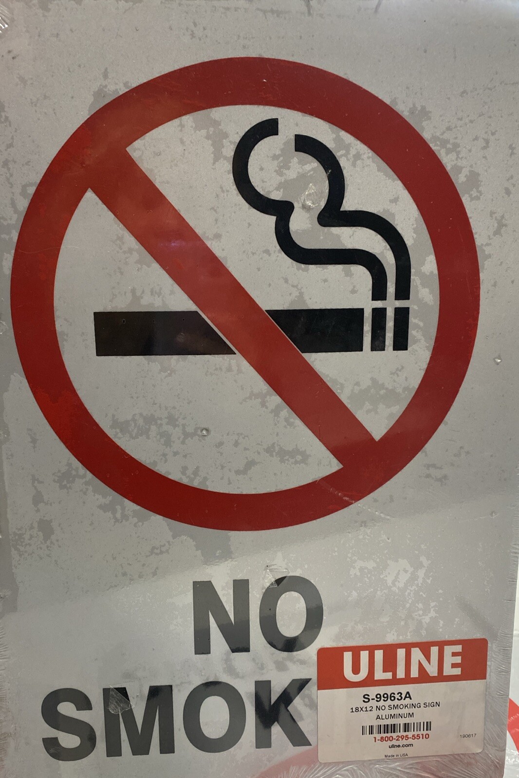 Lot Of 4 No Smoking” Sign (3) Eye Wash Sing (1) – Aluminum 12×18 (S-9963A)