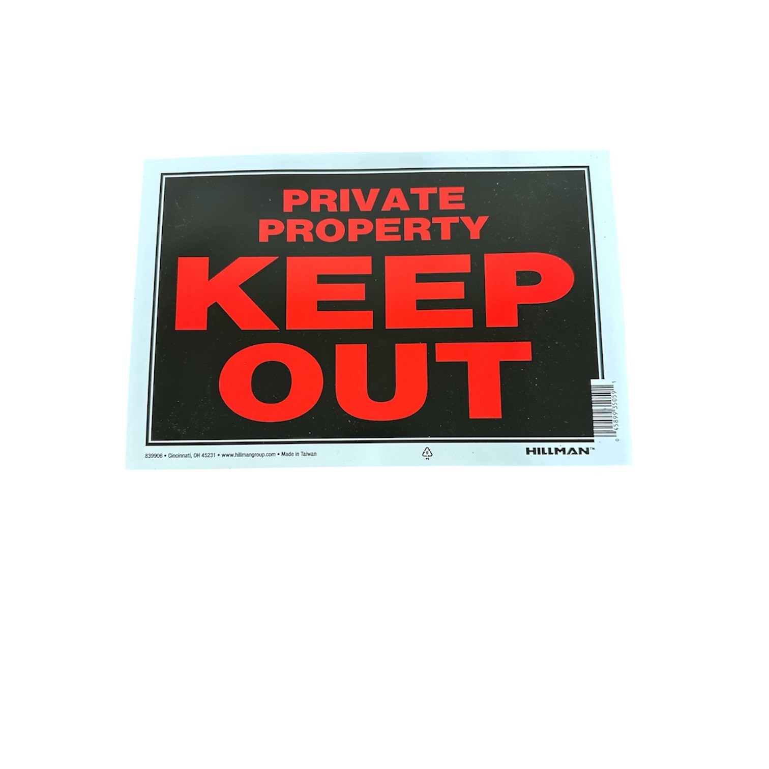 Hillman 8″ x 10″ Plastic Signs Various Models New
