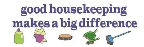 Good Housekeeping Makes A Big Difference | Vinyl Banner w/ Grommets | 3’H x 9’W