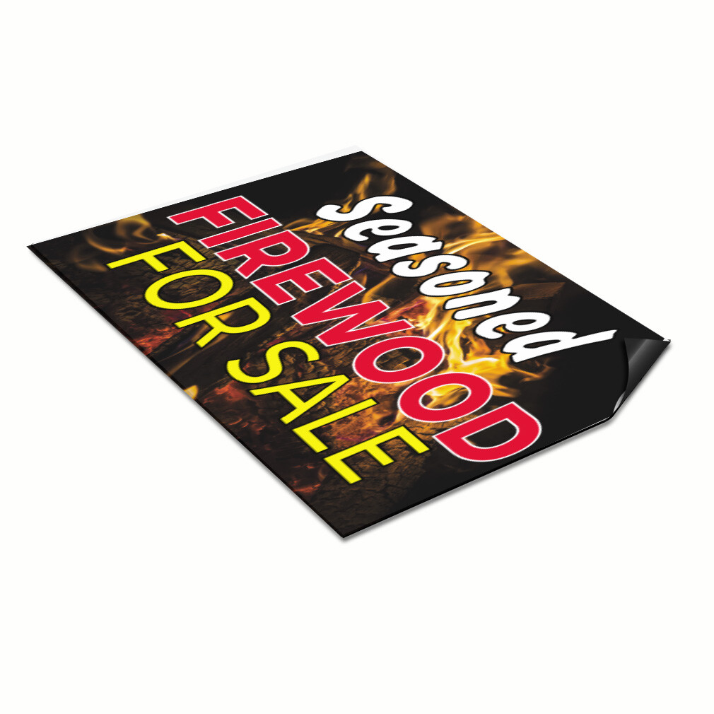Car Magnet Set of 2 Seasoned Firewood for Sale A Car Advertising Industrial Sign