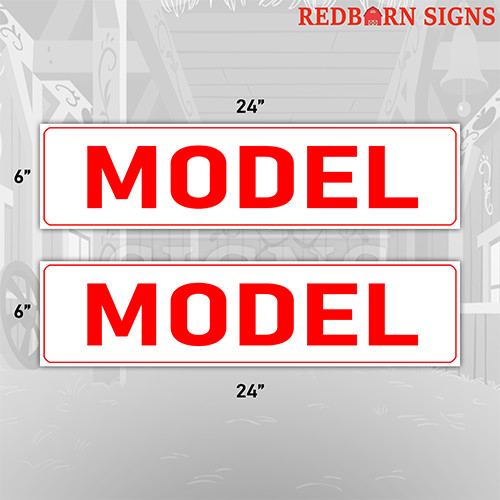 Model 6″x24″ REAL ESTATE RIDER SIGNS Double Sided 2PK Highly Visible and Durable