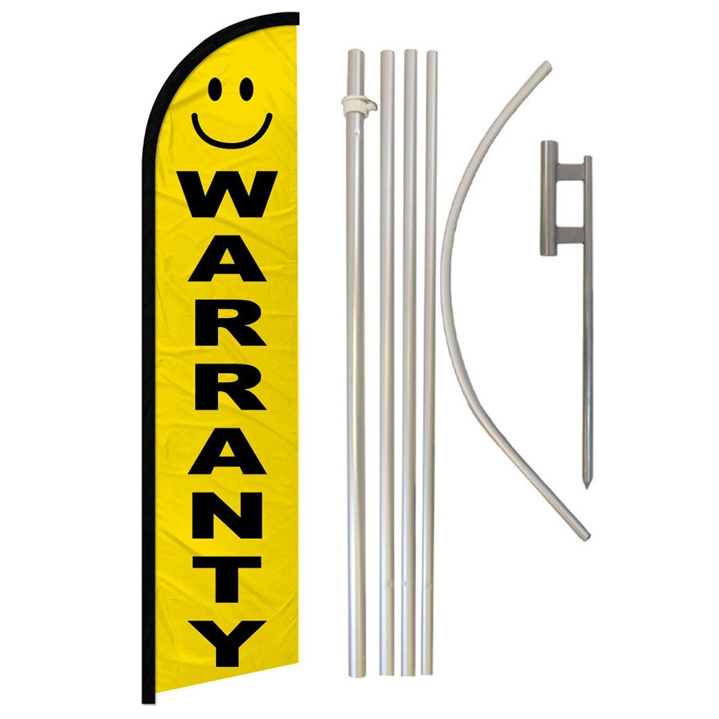 Warranty Full Curve Windless Swooper Flag Pole Kit Dealership