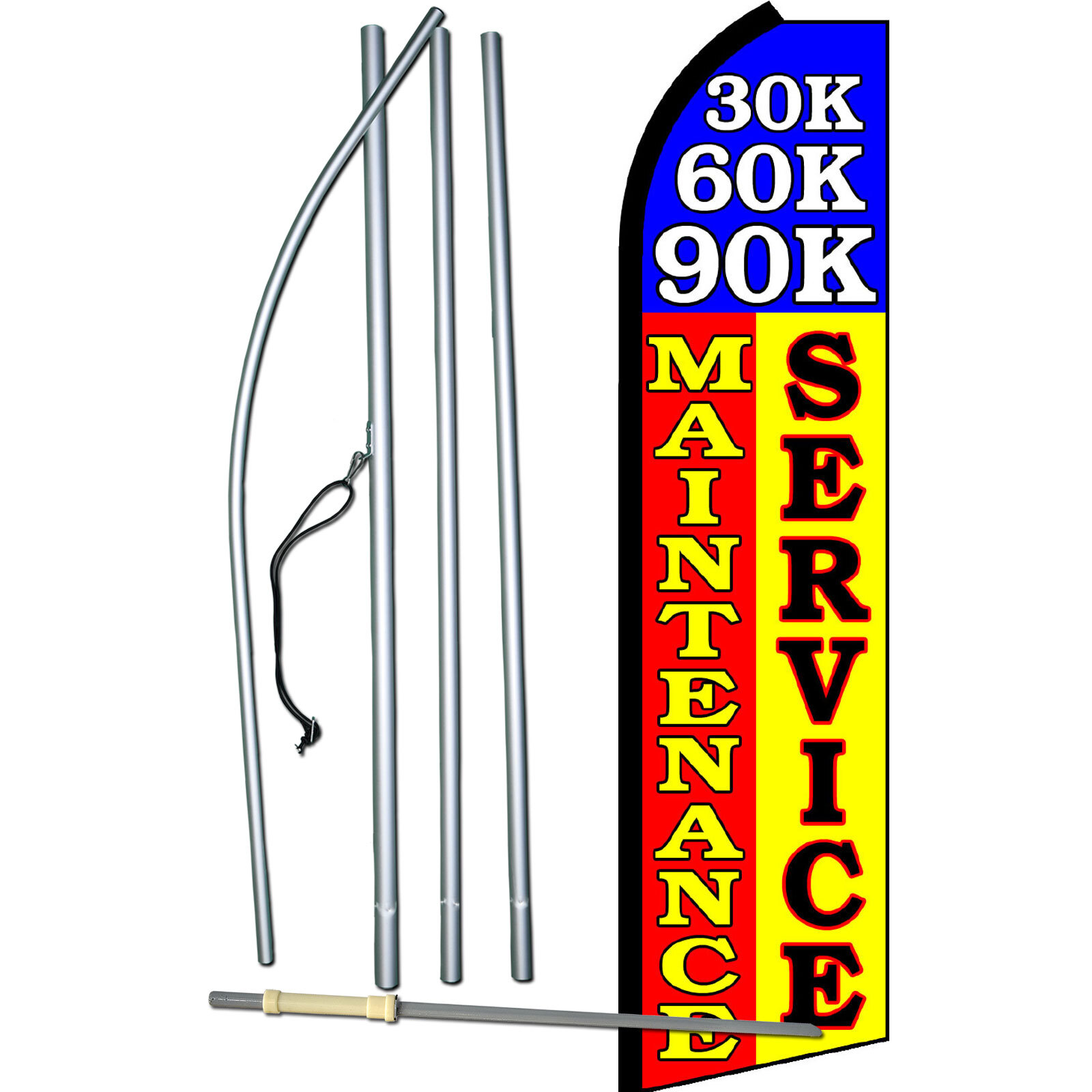 Maintenance Service Complete Swooper Flag Bundle