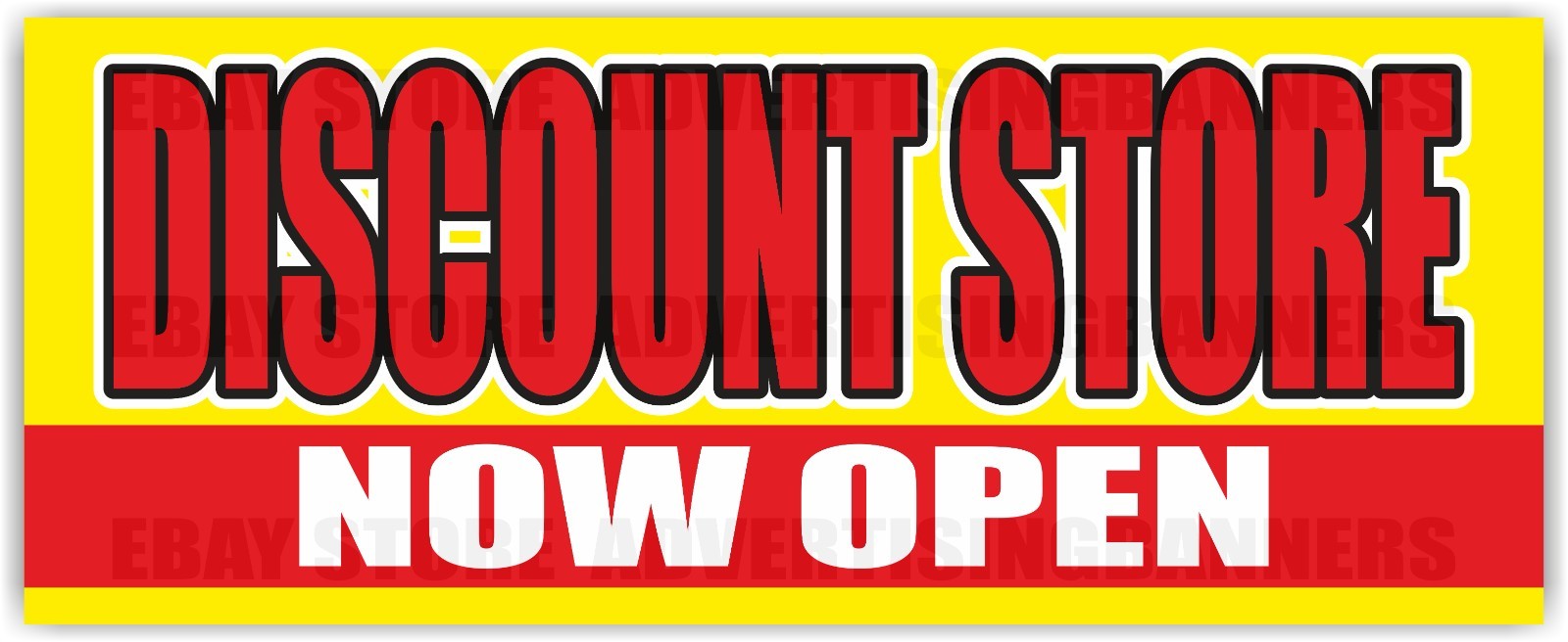 DISCOUNT STORE NOW OPEN Advertising Banner Vinyl Mesh Sign Clearance Sale Save