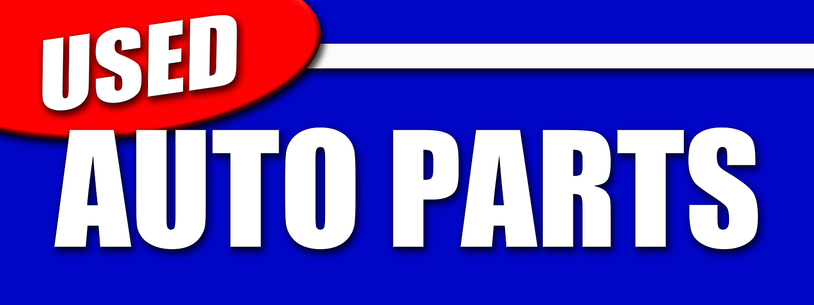 USED AUTO PARTS DECAL sticker all makes junkyard junk yard you pick pull