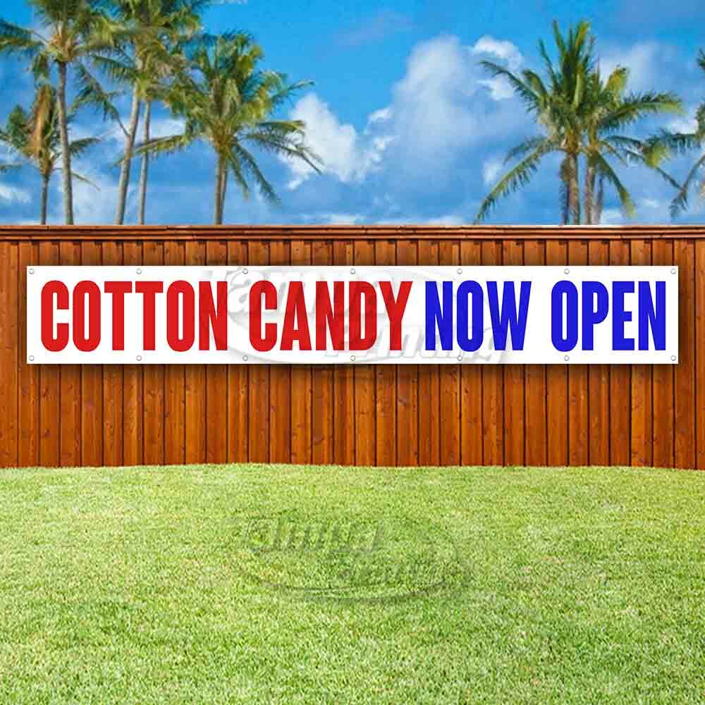 COTTON CANDY NOW OPEN Advertising Vinyl Banner Flag Sign LARGE HUGE XXL SIZE