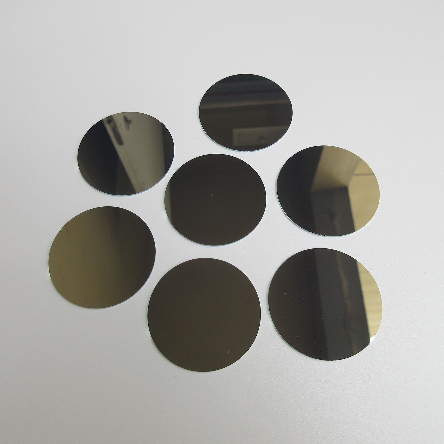 Gobo Glass Blanks 2-sides Mirrored Color 37.5mm Diameter Quantity 200 Pieces