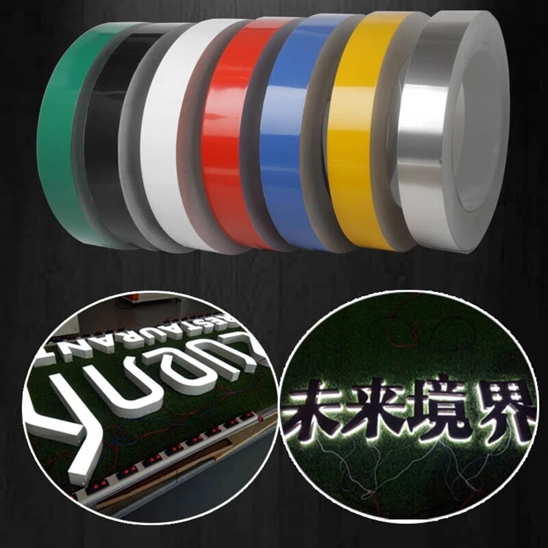 330ft 4cm-8cm Flat Trim Trimcap Strips Channel 3D Letter Bending Aluminum Coil