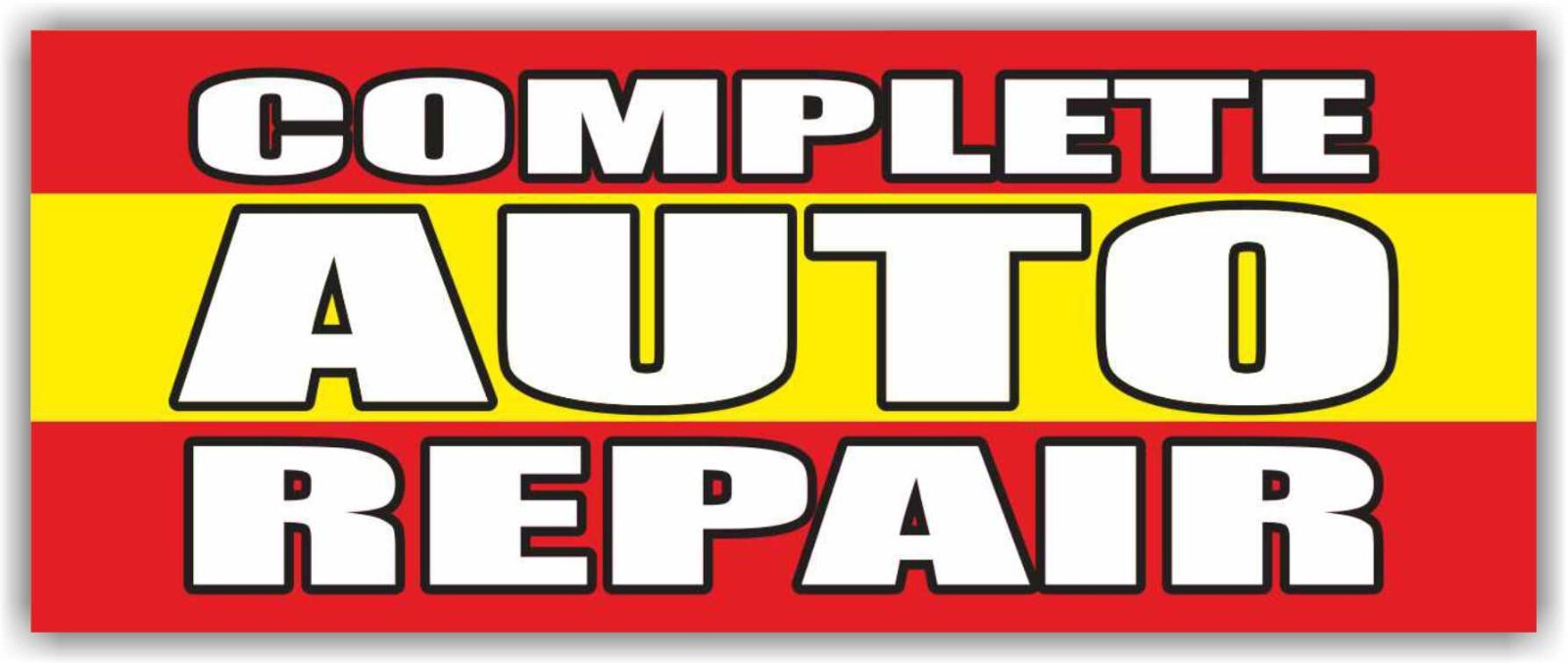 COMPLETE AUTO REPAIR Advertising Banner Vinyl Mesh Sign car service shop garage